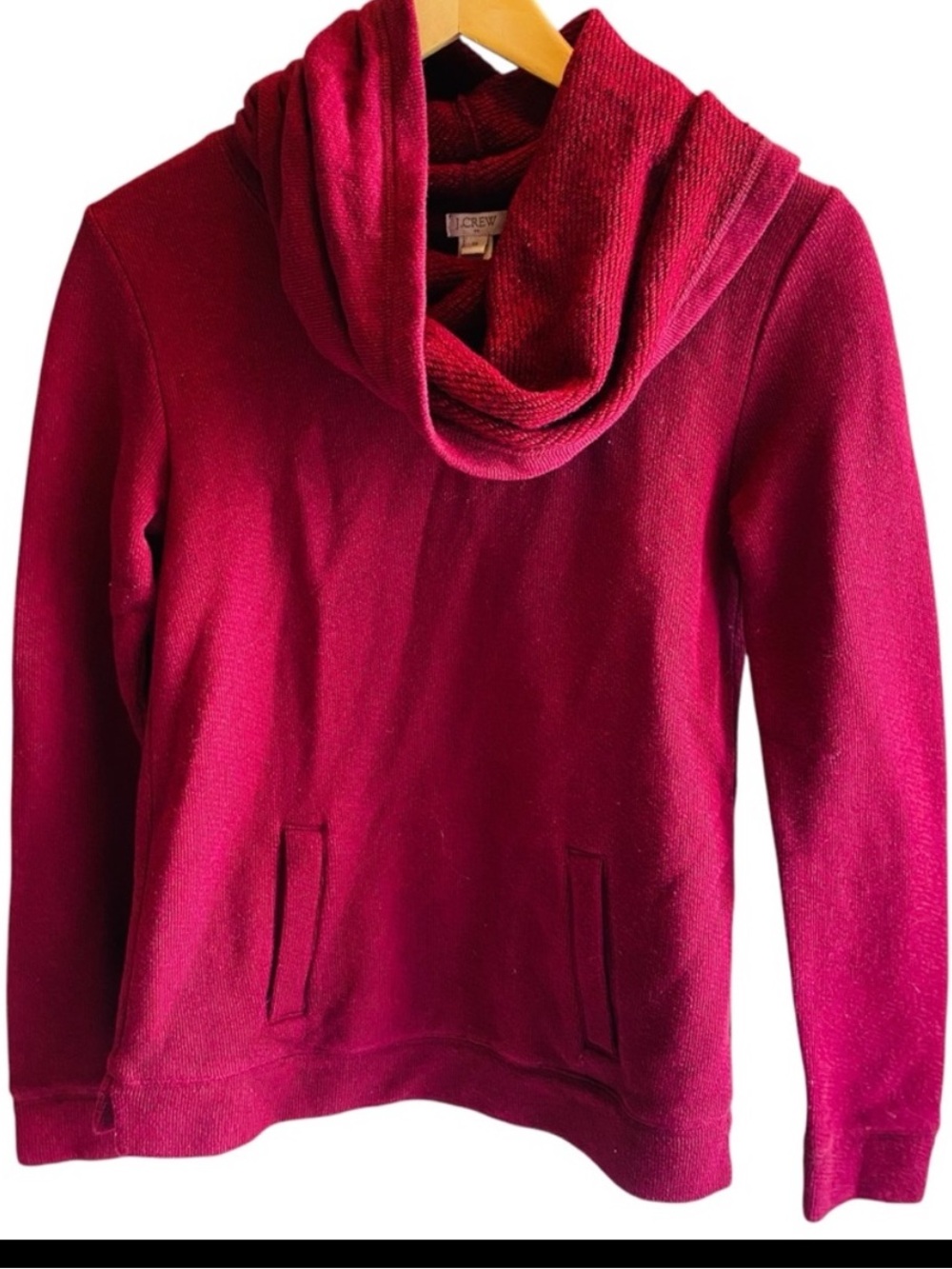 ⭐️ J. CREW Cabernet Funnel Neck Pullover Sweatshirt Size XS